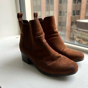 A New Day Brown Booties Size 7